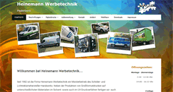 Desktop Screenshot of heinemann-werbetechnik.de