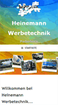 Mobile Screenshot of heinemann-werbetechnik.de